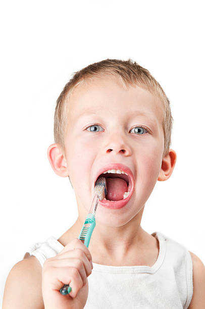 Brushing Teeth stock photo