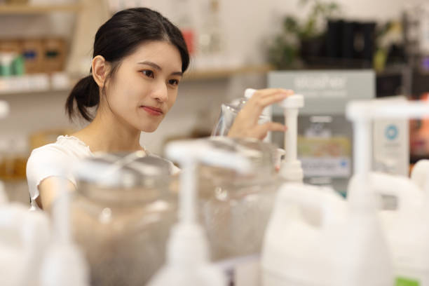 istock Bring your own containers and shopping bags 1349905967