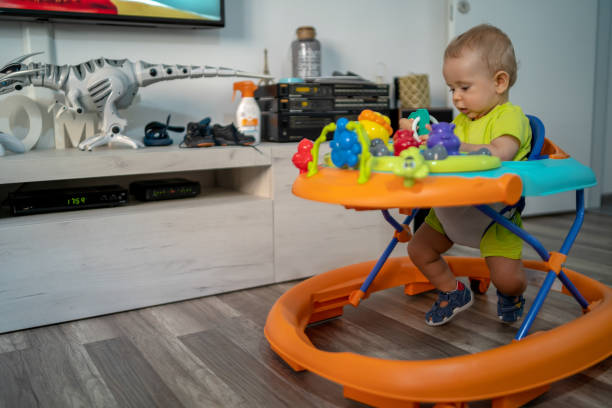 istock Baby in baby walker 1349905996