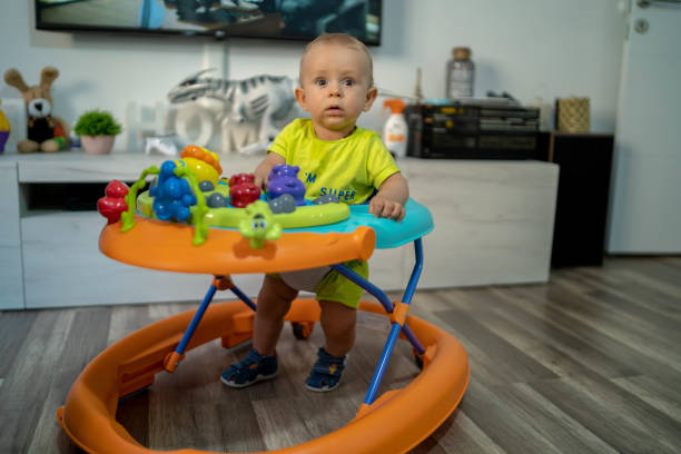 istock Baby in baby walker 1349906003