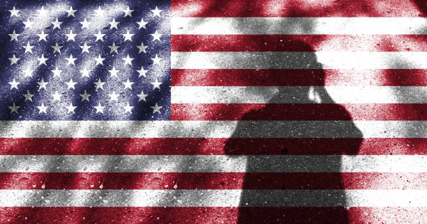 istock Close  of grunge American flag 1349907661