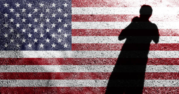 istock Close  of grunge American flag 1349907668