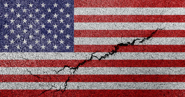 istock Close  of grunge American flag 1349907672