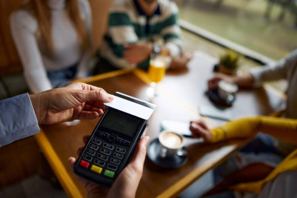 istock Contactless payment in a cafe! 1349917133