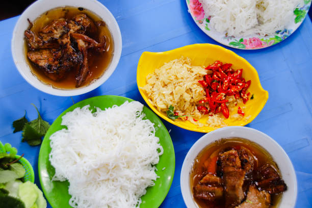 istock Vietnamese Grilled Pork and Rice Noodles 1349917517