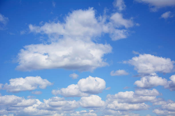 istock Beautiful blue bright skies with big clouds 1349921450