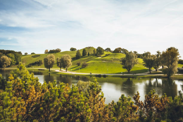 istock autumn landscape in Olympiapark in Munich 1349922873
