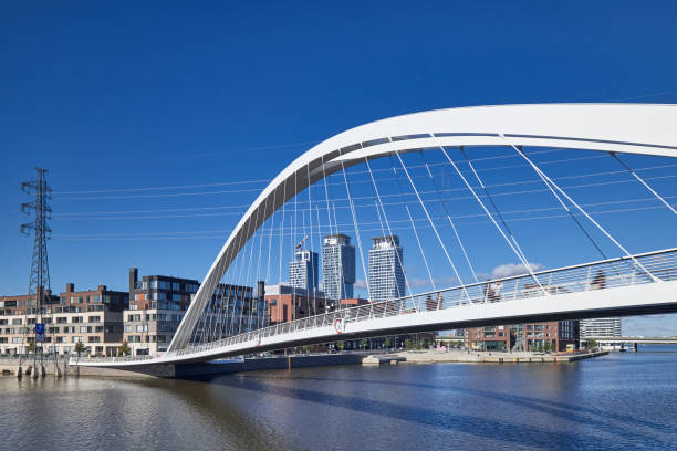 istock Modern bridge in the Kalasatama district, Helsinki, Finland 1349923011