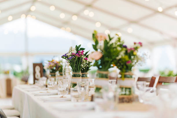 istock Fresh flowers wedding decoration. 1349923150