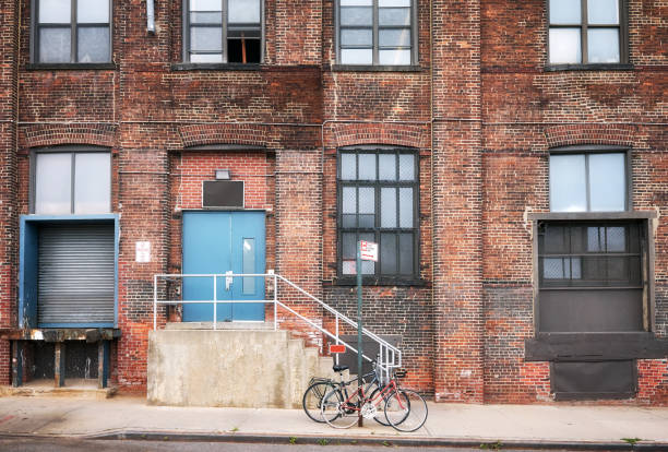 istock Old warehouse brick building in Brooklyn, New York, US. 1349926005