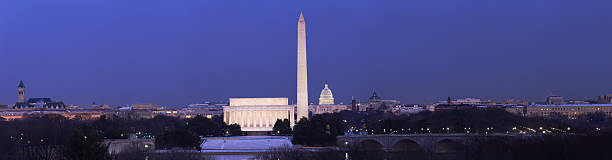 Panorama of Washington DC stock photo