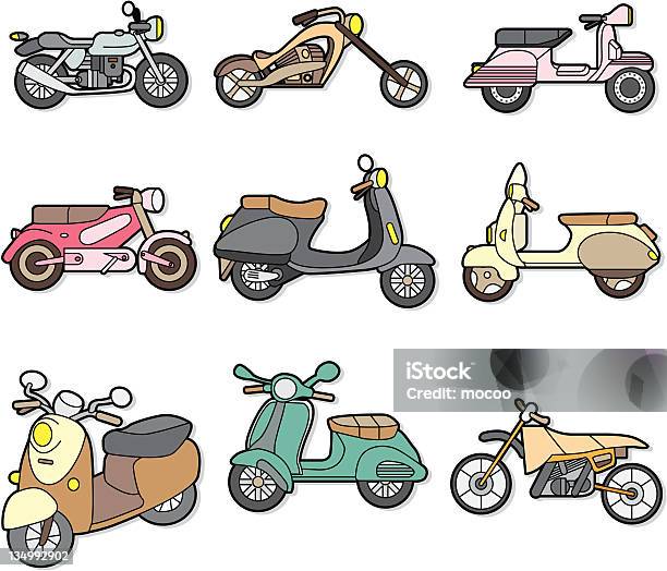 Motor Rysunki Stock ilustrace Kreslená Motorka – stáhnout obrázek nyní - Automobil ...