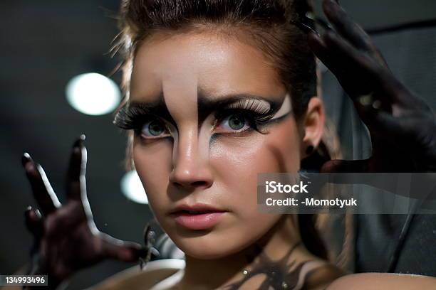 Girl Dressed As A Bat Stock Photo - Download Image Now - Body Paint, Butterfly - Insect, Costume