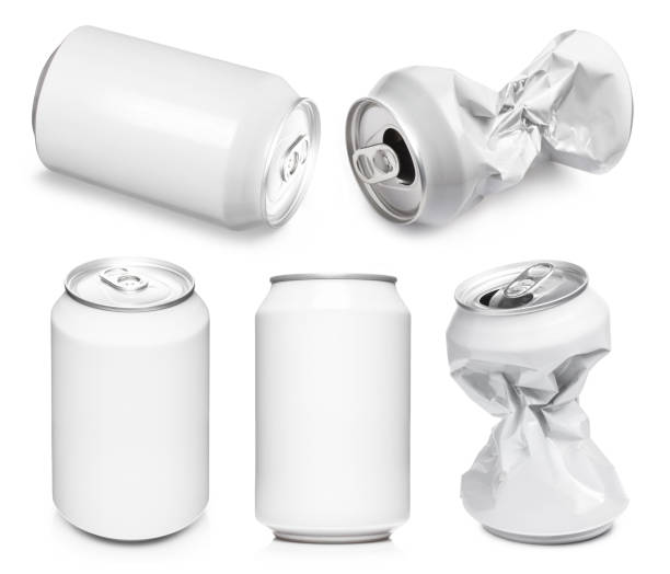 330 ml aluminum cans set on white
