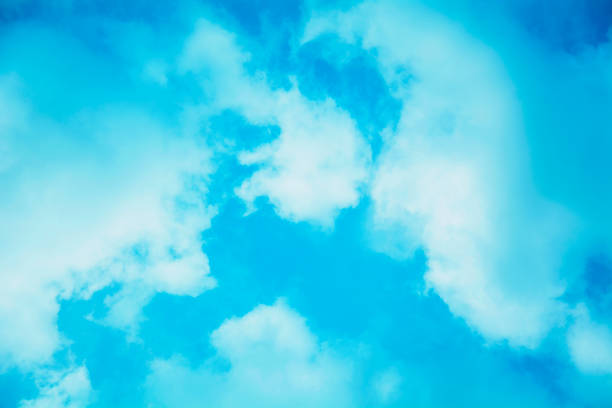 istock Beautiful blue bright skies with big clouds 1349939356