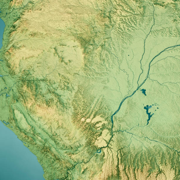 3D Render of a Topographic Map of the Republic of the Congo 3D Render Topographic Map Color Border. \nAll source data is in the public domain.\nColor texture: Made with Natural Earth. \nhttp://www.naturalearthdata.com/downloads/10m-raster-data/10m-cross-blend-hypso/\nRelief texture: SRTM data courtesy of NASA JPL (2020). URL of source image: \nhttps://e4ftl01.cr.usgs.gov//DP133/SRTM/SRTMGL3.003/2000.02.11\nWater texture: SRTM Water Body SWDB:\nhttps://dds.cr.usgs.gov/srtm/version2_1/SWBD/\nBoundaries Level 0: Humanitarian Information Unit HIU, U.S. Department of State (database: LSIB)\nhttp://geonode.state.gov/layers/geonode%3ALSIB7a_Gen