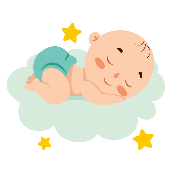 istock Cartoon Drawing Of A  Newborn Baby Character 1349945592