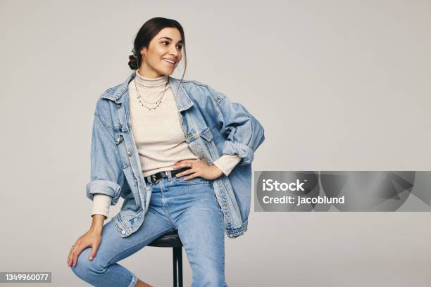 Rocking Denim Wear Stock Photo - Download Image Now - Jeans, Fashion, Denim