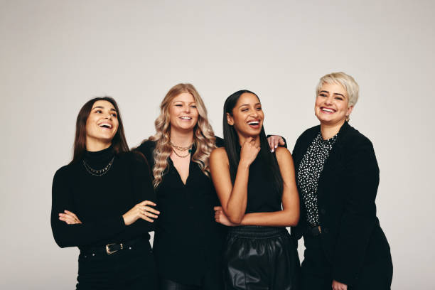 istock Strong group of women standing in a studio 1349962096