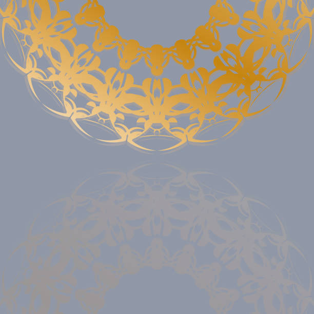 istock Greyscale greeting card with greek gold pattern for your design. The robber steals money. The criminal steals gold coins. Robbery and finance security concept. Flat style, vector. 1349963937