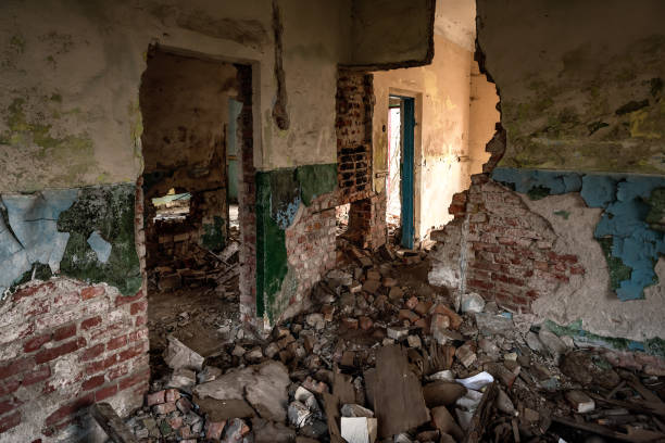 istock postwar ruins of house 1349972261