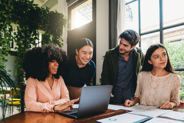 istock Young adult people are working together as a team 1349975292