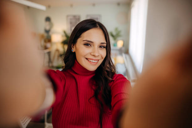istock Attractive woman in the office 1349978514