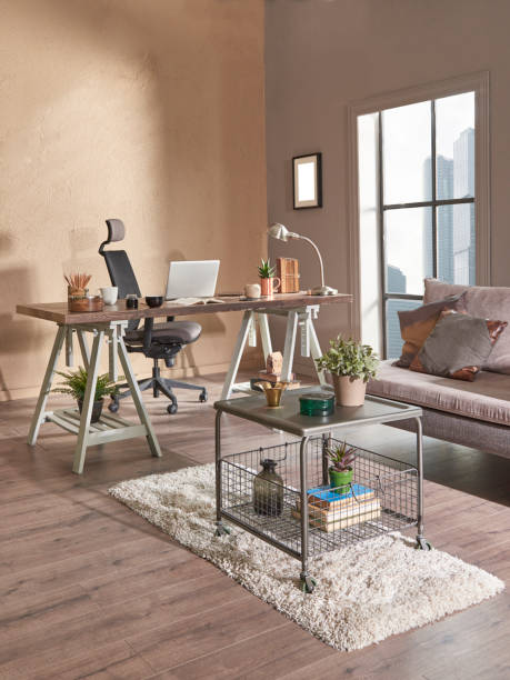 istock home modern home office and decorative living room style. 1349989914