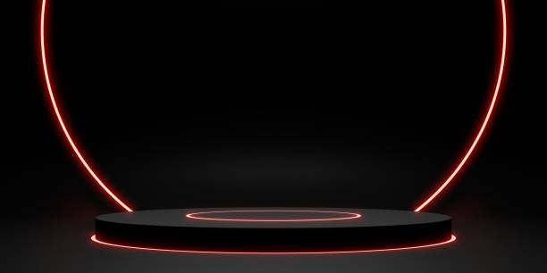 istock black display stand laser ring and neon light glow 3d illustration 1349990069
