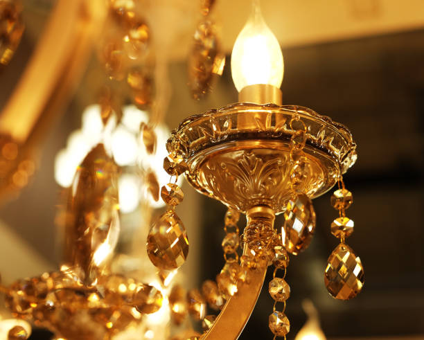 istock ceiling lamps, chandeliers in the store 1349990239