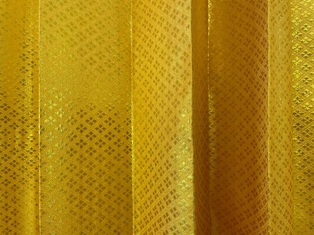 istock Large golden stage curtain 1349992634