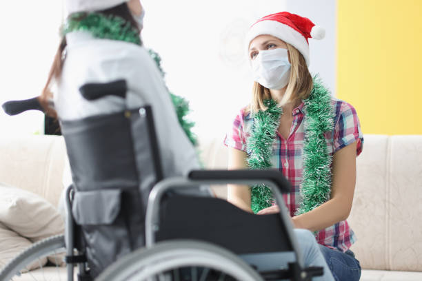 istock Sisters spend time together in hospital 1349995397