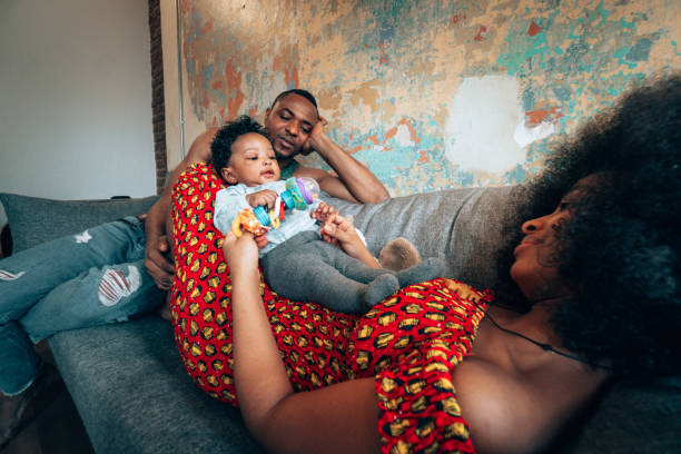 istock african father playing with the son 1350007296