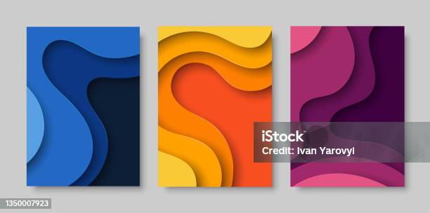 3d Abstract Background With Paper Cut Shapes Vector Design For Business Presentations Flyers Posters And Postcards Stock Illustration - Download Image Now