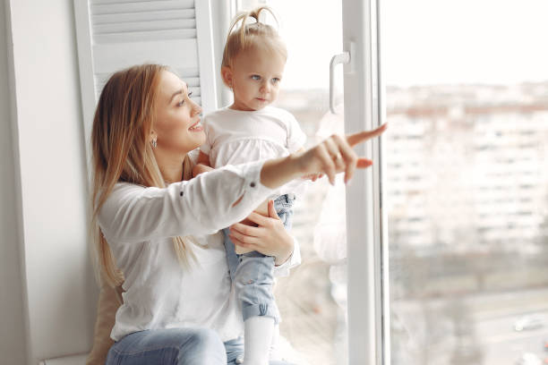 istock Young mother spends time with her daughter 1350009995