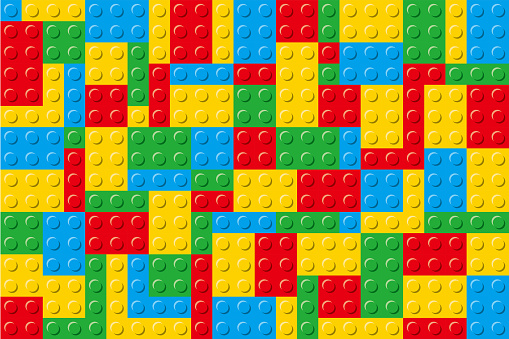 Colorful toy block background material
