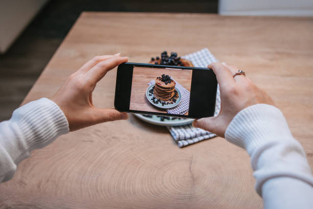 istock Taking photo of breakfast 1350022656