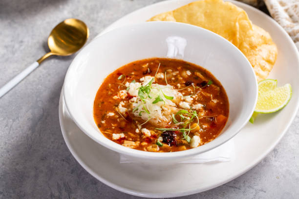 istock Chili served with crumbled cheese and tortilla 1350023985