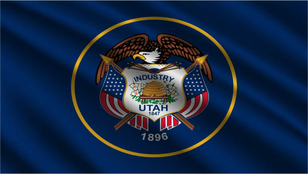 State of Utah - Flag Of Utah State - Utah State Flag High Detail - National flag Utah State wave Pattern loopable Elements - Fabric texture and endless loop - Utah State Loopable Flag - America state flags - Waving flag Flag Of Utah State - Highly detailed animation of the Utah State flag - Seamless loop - Highly Detailed Flag - The flag of fluttering in the wind - Highly detailed animation of the flag - Chroma Key Flag - Blue Screen - Flag Utah State - Fabric texture and endless loop - America state flags - State of Utah - Waving america state flag utah state university stock illustrations