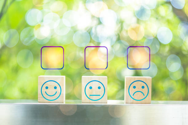 istock A checkbox face rating icon for a satisfaction survey. Customer Experience Concept, digital survey 1350024153