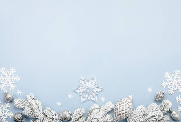 istock Noel or Christmas background with silver decor 1350025402