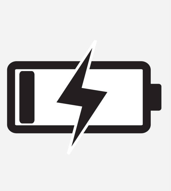 Battery Charging vector icon. Battery charge flat vector icon.  battery charge level. Battery Charging vector icon. Battery charge flat vector icon.  battery charge level. battery storage stock illustrations