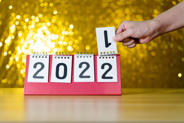 istock Calendar sheets 2021 change to 2022 1350028190