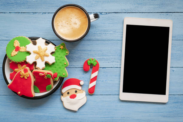 istock Christmas cookies and coffee 1350029576