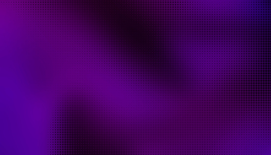 diagonal del patrón de semitonos de gradiente sobre fondo púrpura fluido dinámico. puntos violetas, textura de semitono azul. pop art azul rosa semitono, fondo de cómics. photo