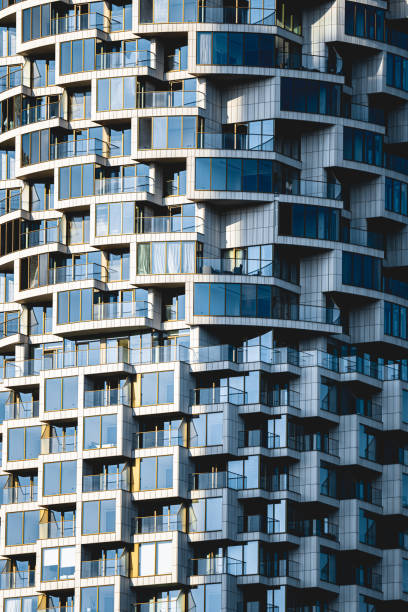 istock Exterior view of modern apartments 1350039072