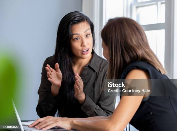 Design Team Discussing Plans Together Stock Photo - Download Image Now - Advice, Discussion, Role Model
