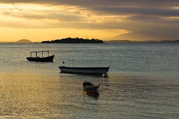 istock Calm sea with boats 135005411