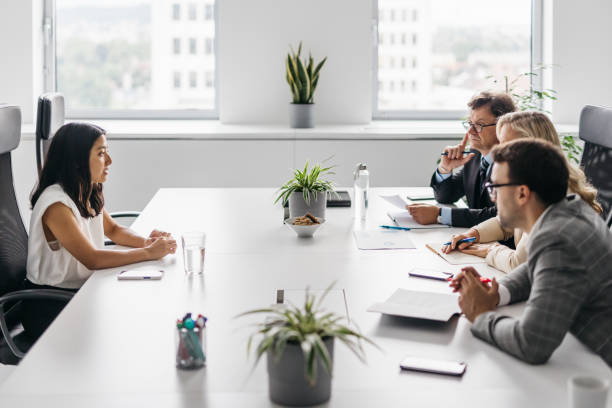 istock Photo of a job interview 1350058522
