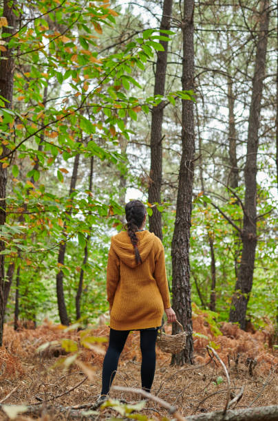 istock Woman in the woods 1350059061